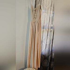 Tan maxi dress